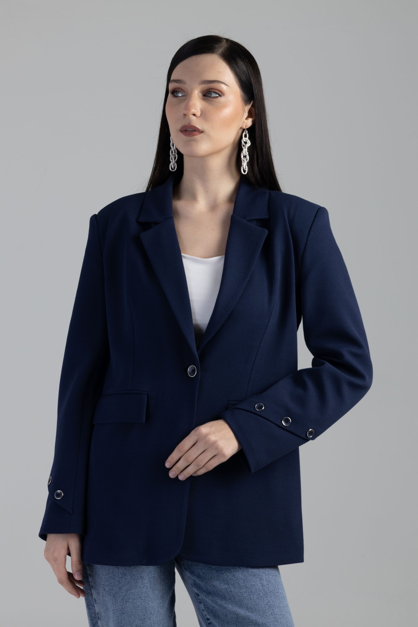 KOLDAN DÜĞMELİ BLAZER CEKET - 8766