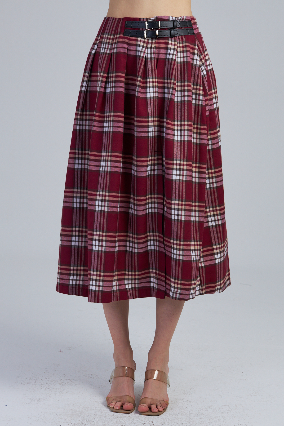 ÇİFT KEMERLİ ETEK - 3297