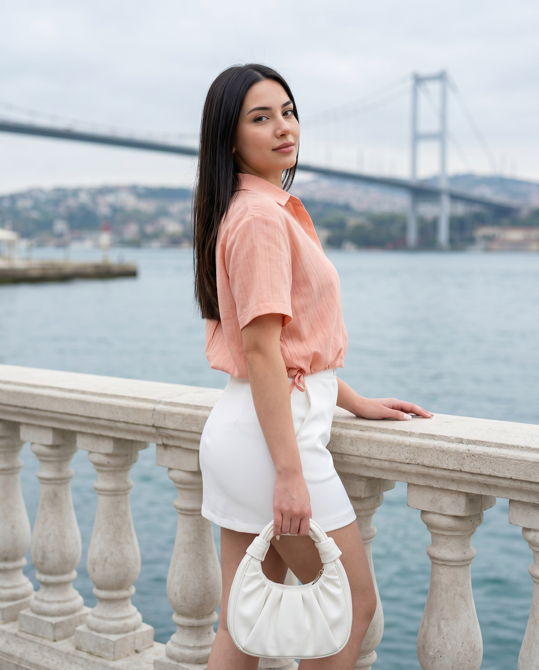 Bağlama Detaylı Kısa Kollu Gömlek – 202